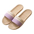 thumbnail image 2 of B91xZ Sandales à Plateforme pour Femmes Tongs Plates Confortables, Violet 6.5, 2 of 4