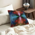 thumbnail image 6 of Velvet Decorative Throw Pillow Covers Set of 2, Soft Square Cushion Cover with Invisible Zipper Abstract Fractal Fantasy Printing, 18"x18", 6 of 7