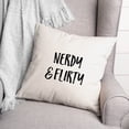 thumbnail image 2 of Creative Products Nerdy & Flirty 16x16 Spun Poly Pillow, 2 of 2