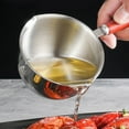 thumbnail image 4 of Stainless Steel Mini Hot Oil Pot Small Saucepan For Boiling Butter Melting Pot Butter Warmer For Various Cooking Supplies, 4 of 10