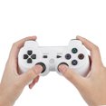 thumbnail image 5 of Controlador de juego inalámbrico Bluetooth Gamepad Mango de juego con todas las funciones para PS3 (blanco), 5 of 5
