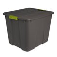 thumbnail image 2 of Sterilite 20 Gallon Stackable Plastic Storage Tote Bin, Gray (12 Pack), 2 of 8