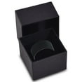 thumbnail image 4 of Charming Jewelers Tungsten Wedding Band Ring 12mm for Men Women Comfort Fit Black Pipe Cut Brushed Lifetime Guarantee Size 9.5, 4 of 5