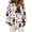 White, variant on Delconic Womens Halloween Print Button Down Shirt Long Sleeve Casual Regular Fit Collared Blouse Pumpkin Pattern Top Beige L