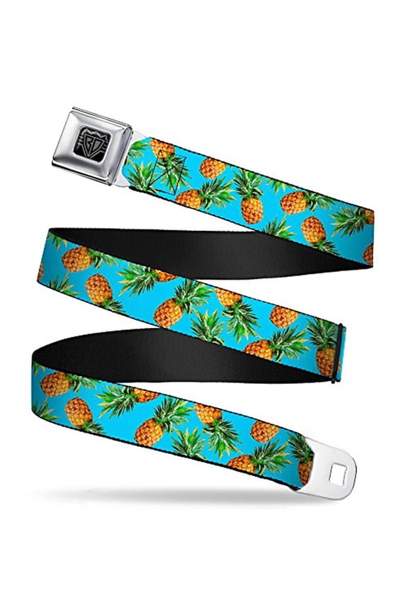 BD Wings Logo Brushed CLOSE-UP Black Silver Seatbelt Belt - Verbiage Seatbelt Belt Standard