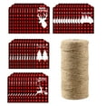 thumbnail image 1 of Under 10 Gift Wrapping Paper Label with Rope, Kraft Paper Gift Label, Christmas Package with Rope, Christmas Gift Label, 1 of 8