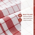 thumbnail image 3 of Unique Bargains 2Pcs Plaid Absorbent Quick-Drying Kitchen Towels Red 28" x 16", 3 of 8