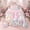 Floral B, variant on Erosebridal Girls Pink Flower Twin Comforter Sets, Garden Floral Bedding Set, Personalized Initial L, Pink Reversible, 1 Comforter and 1 Pillowcase