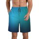 thumbnail image 1 of Balery Blue to turquoise Traje de Baño Estilo Hawaiano para Hombre, Shorts de Secado Rápido con Bolsillos-XX-Large, 1 of 6