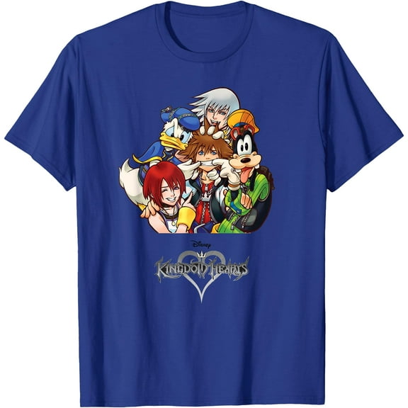 Kingdom Hearts Group DTG Print Unisex T-Shirt