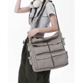 thumbnail image 4 of Kukuzhu Hobo Bag for Women Men Canvas Crossbody Shoulder Bag Large Totes Purses Shopping Handbag Satchels with Multi Pocket, 4 of 7
