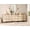 Beige, variant on Modern Wooden Dresser, 18 Drawers Large Capacity Chest of Drawers with T-Shaped Wood Legs, Home Storage Organizer for Bedroom Hallway Living Room,Oak