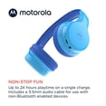 thumbnail image 3 of Auriculares Bluetooth Motorola Moto JR300 Con Micrófono Inalámbricos y livianos Azul, 3 of 3