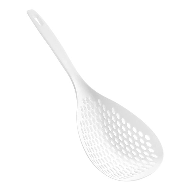 Colador de alimentos, colador de cuchara, colador de espumadera y pantalla con asa