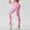 Pink, variant on Womens Yoga Leggings Tie Dye Scrunch Elastic Sports Tights Lifting Workout Cycling High Waisted Soft Pants for Gym