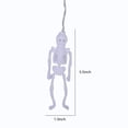 thumbnail image 3 of Halloween Savings Clearance 2022! Wjsxc 8Ft Halloween Skeleton Lights 20LEDs String Lights Decorations Remote Control Spooky Lights, Gift for Halloween Party Outdoor Garden Lawn Decor, 3 of 9