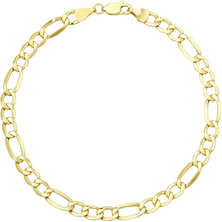 Simply Gold 10kt Yellow Gold Figaro Chain-Style Bracelet, 8