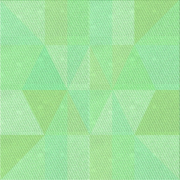 Ahgly Company Indoor Square Patterned Stoplight Go Green Area Rugs, 6' Square