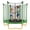 Green without Basketball Hoop, variant on 5.5ft Kids Mini Trampoline without Basketball Hoop, Safety Enclosure Net, U-Shaped Stable Legs & Foam Padded Poles, Indoor Outdoor Toddler Trampoline, Pink