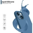 thumbnail image 4 of Entronix Silicone Soft Case Designed for iPhone 13 Shockproof Durable Slim Fit, Aqua, 4 of 6