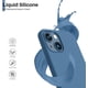 thumbnail image 4 of Entronix Funda de Silicona para iPhone 13, Suave Al Tacto, Antiarañazos y Antigolpes, Color Aguamarina, 4 of 6