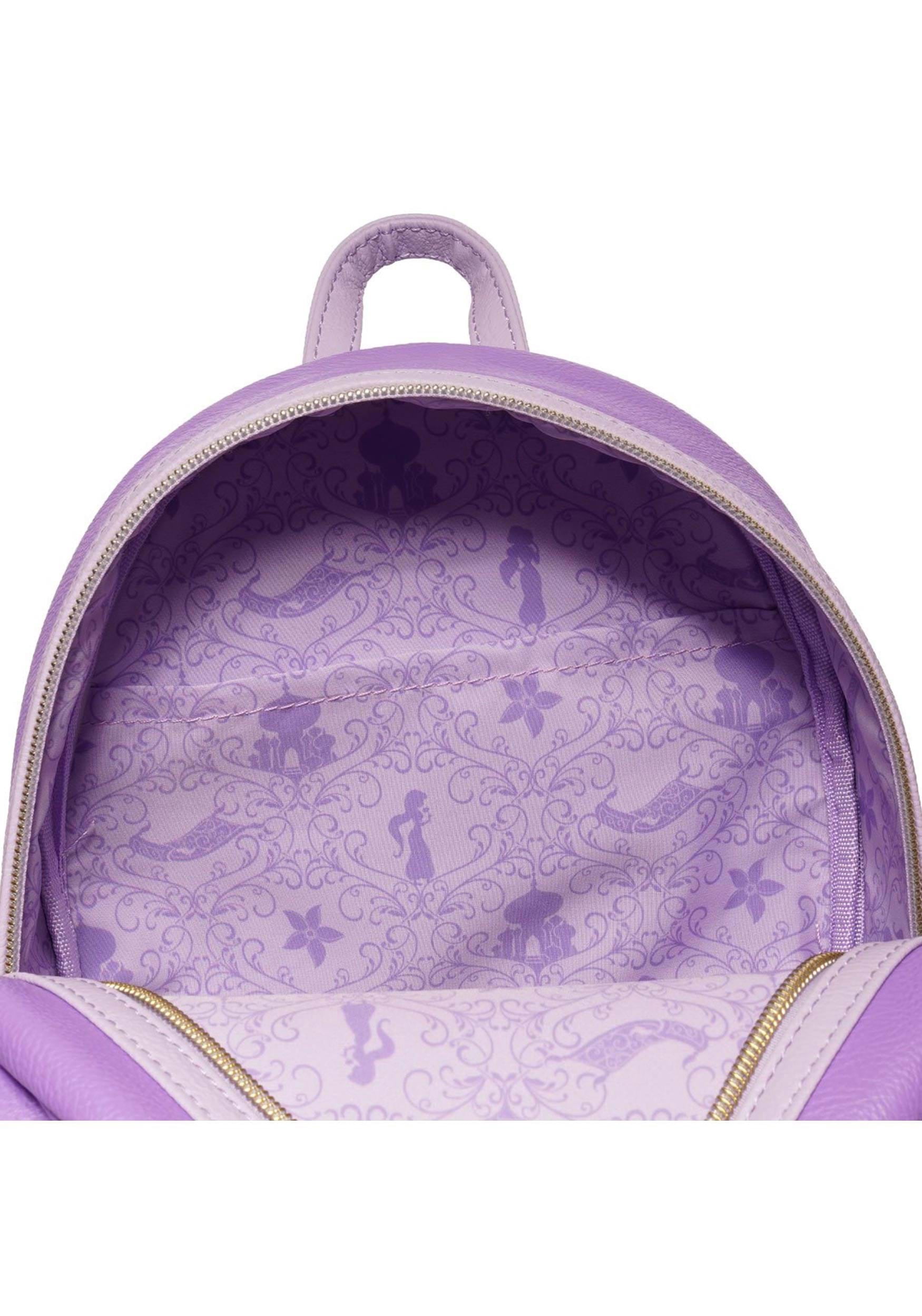 New Loungefly Disney Jasmine Lavender Mini Backpack Disney Loungefly Mini Backpack - Aladdin - Princess Jasmine  main image 2