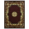 thumbnail image 2 of Allstar 8x10 Traditional Area Rug in Red with Cream Mandala Tibetan design (7' 9" x 10' 1"), 2 of 6