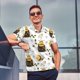 thumbnail image 4 of Balery Honey Bee Insect Camisa Polo de Hombre con Estampado, de Manga Corta y Tejido Medio, Camisa Tipo Golf Polo-Medium, 4 of 6