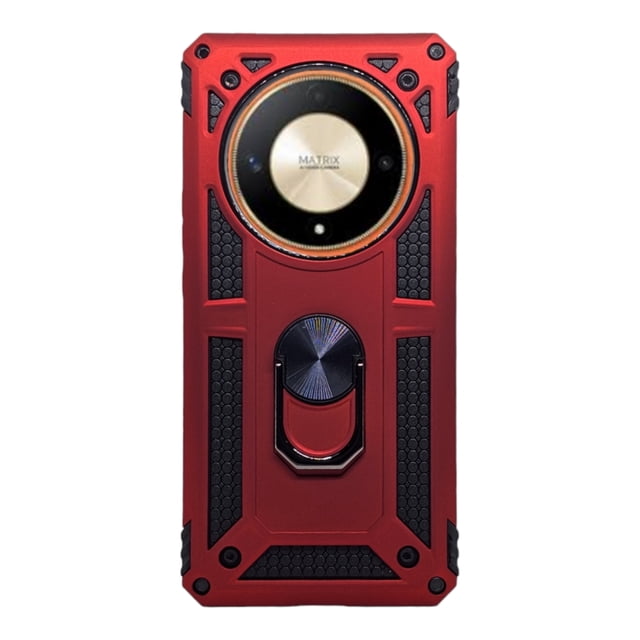 Funda Uso Rudo Cely Vesmir Con Anillo Magnético Para Honor X9b / Magic 6 Lite Rojo