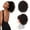 4#, variant on Afro Kinky Curly Drawstring Ponytail for Black Women, 10 Inch Short Updo Ponytail Extension with 4 Invisible Combs,  Look for Daily Outfits (4#  Brown)