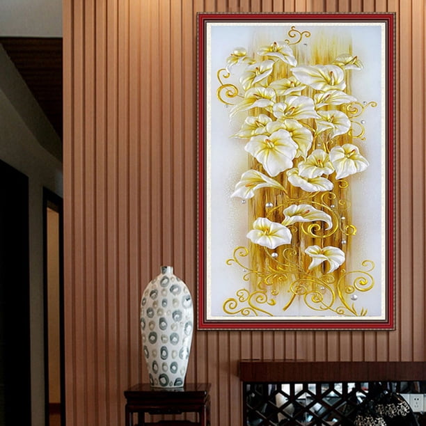 5D diamante bordado pintura DIY lirio punto de cruz artesanía decoración del hogar Likrtyny decoración de arte