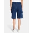 thumbnail image 3 of Madden NYC Women’s Side Tab Jorts, Sizes 00-18, 3 of 5
