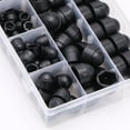 thumbnail image 2 of 145-Piece Black Hexagon Nut Cover Set: M4-M12 Injection-Molded Screw Protection Caps for Bolts, Dustproof & Durable Plastic Construction, Easy Installation, GB6170-86 Standard Compliance (230g Total), 2 of 6