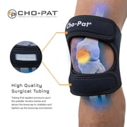 Cho-Pat Dual Action Knee Strap, Double-Layer Support for Chondromalacia, Osgood Schlatter’s, and Knee Pain Relief, Small