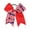A, variant on Girls 4th of July Rubber Band Star Stripe Element Elastic Hair Loop American Flag Independence Day Swallowtai Hair Tie
