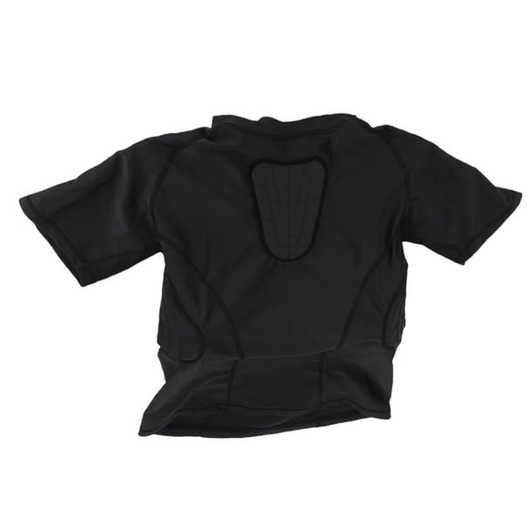 Padded Youth Padded Compression Shirt Short Sleeve Protective Shirt Rib Chest Protector Football Shirt Protective Gear for Football Rugby Basketball