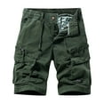 thumbnail image 4 of Clearance Under $5 Clothing Fors!AXXD Athletic Shorts for Men.Cargo Multiple Pockets Casual Pockets For Clearance 4 Army Green, 4 of 4