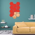 thumbnail image 3 of Adhesivo de pared Jadeshay 12 unidades 4 cm diseño hexagonal, 3 of 11