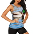 thumbnail image 2 of Balery Mallard Duck Swimming In A River Camiseta sin mangas estampada ligera para mujer, tops de entrenamiento sin mangas, camisetas de yoga transpirables de secado rápido.-X-Large, 2 of 7