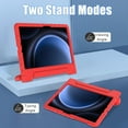 thumbnail image 7 of SUPNICE Kids Case for Samsung Galaxy Tab S10 FE 10.9" 2025/S9 FE 10.9 Inch/S9 11 Inch 2023, Lightweight Shockproof Convertible Handle Stand Case for Samsung Galaxy Tab S10 FE/S9 FE/S9/S8/S7,Red, 7 of 7