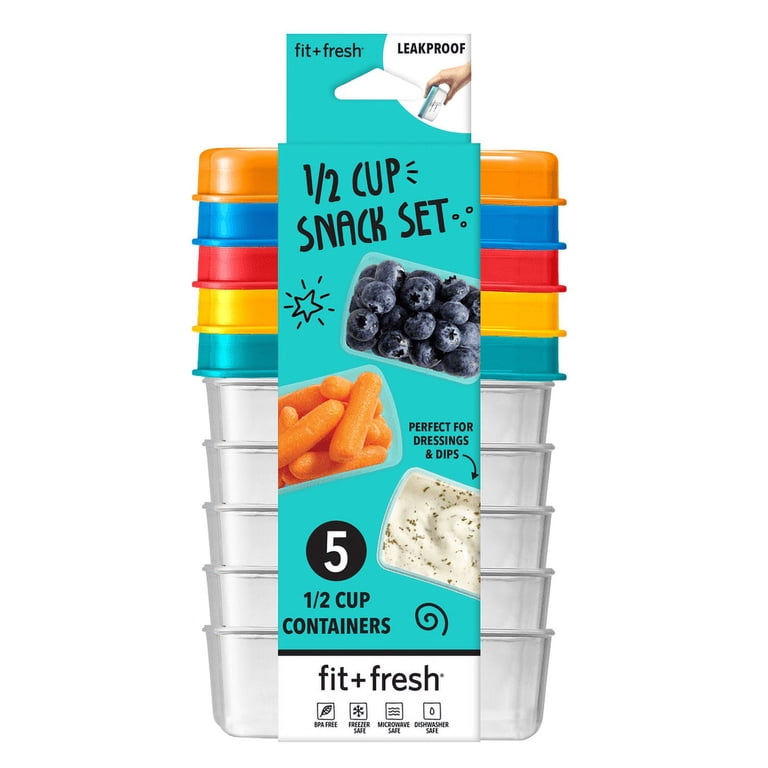 FIT & FRESH, Lunch Container Set, 823KFF, Leakproof Snack Set