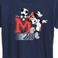 thumbnail image 3 of Disney - Minnie Soccer 28 - Women's Short Sleeve Graphic T-Shirt, 3 of 5