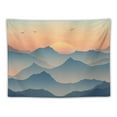 thumbnail image 5 of BCIIG Aesthetic Blue Tapestry Abstract Mountain Nature Landscape Tapestry Neutral Wall Art  Blue Mountains Modern Colorful Small Scenery Tapestry for Bedroom Living Room Dorm  40x60inch, 5 of 6
