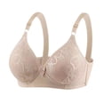 thumbnail image 1 of Abcnature Women Full Coverage Bras Printing Plus Size Full Cup Bras without Underwire Hold Side Breasts Sagging Daily Bras, 1 of 4