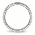 thumbnail image 2 of Stainless Steel Brushed and Polished Ridged Edge Ring Size 10, 2 of 5
