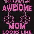 thumbnail image 3 of CafePress - Awesome Mom Looks Like T Shirt - Women's Traditional Fit Dark T-Shirt, 3 of 4