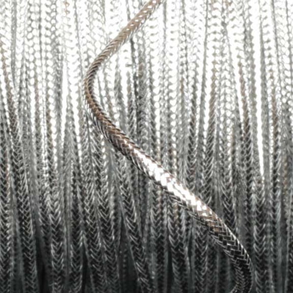 The Ribbon People Braided Silver Craft Cord 0.25" x 218 Yards