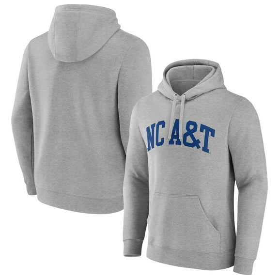 Men's Gray North Carolina A&T Aggies Basic Arch Pullover Hoodie
