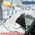 thumbnail image 1 of Magnetic Car Windshield Snow Cover Thicken Sun Shade Frost Guard Winter Windshield Snow Ice Cover Car Windshield Protector for Car Trucks Vans and SUVs, 1 of 10