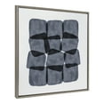 thumbnail image 2 of Kate and Laurel Sylvie Navy Block Abstract Framed Canvas Wall Art by Amy Lighthall, 30x30 Gray, Decorative Modern Abstract Art Print for Wall, 2 of 7
